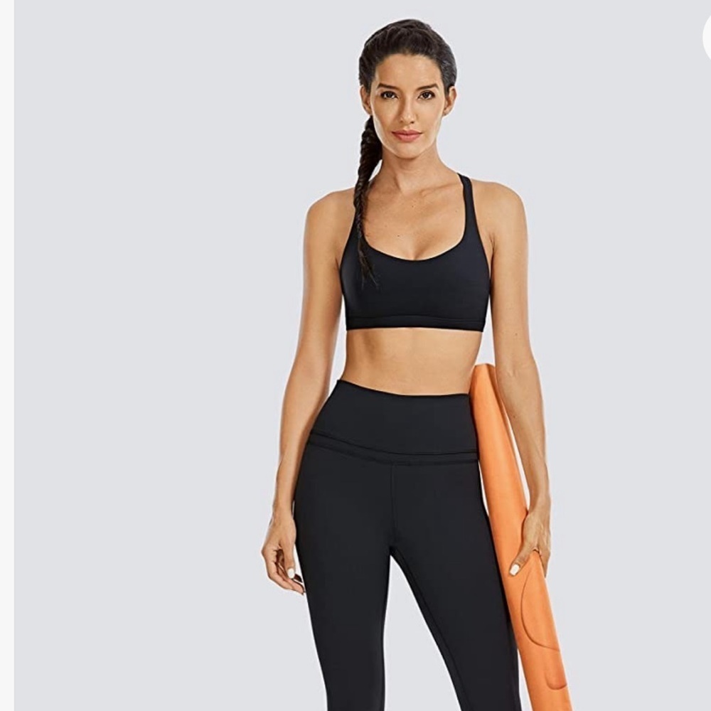 CRZ Yoga Navy black 7/8 tight Leggings Size 8/10
